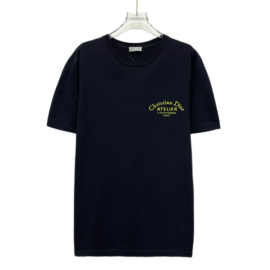 Dior Black Cotton Short-Sleeve T-Shirt